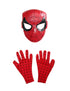 BookMyCostume Superhero Mask with Matching Red & Blue Web Gloves | Plastic Hero Mask with Fabric Gloves for Fancy Dress, Roleplay & Costume Parties for Kids